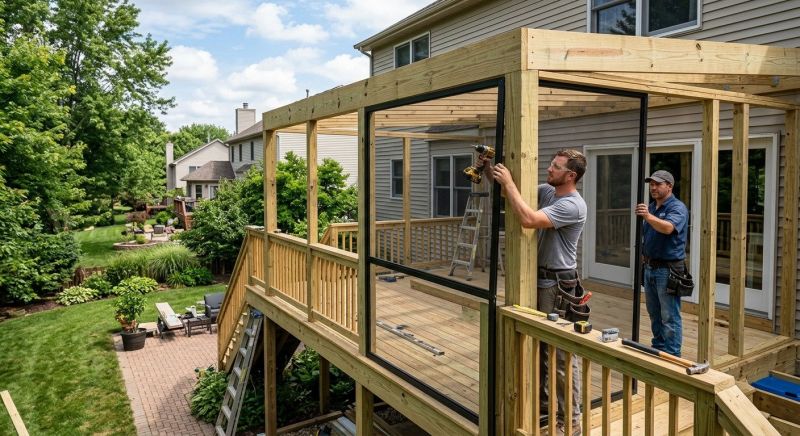 Enclosed Patio Installation