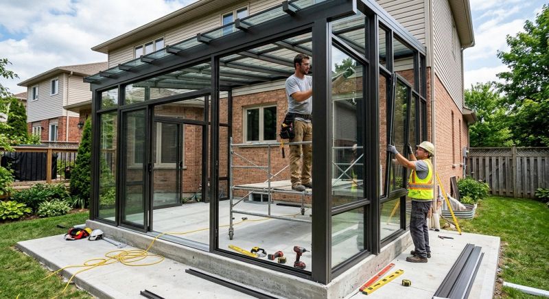 Enclosed Patio Installation in Austin, TX