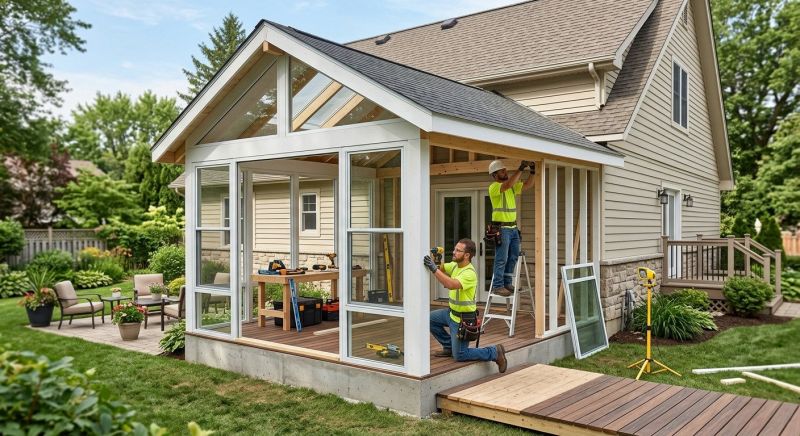Porch Enclosure Installation in Seattle, WA